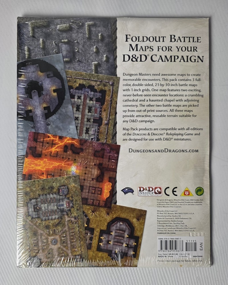 Dungeons & Dragons Haunted Temples Map Pack D&D SEALED