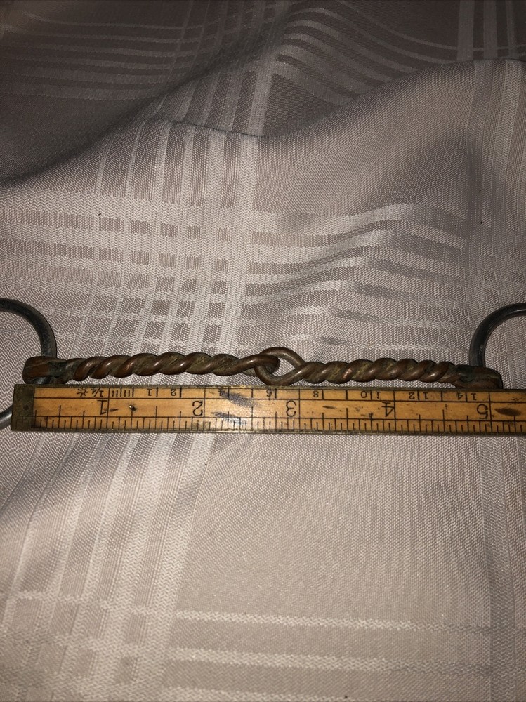 5.25” Snaffle Twisted Copper Metal Loose Ring 2”