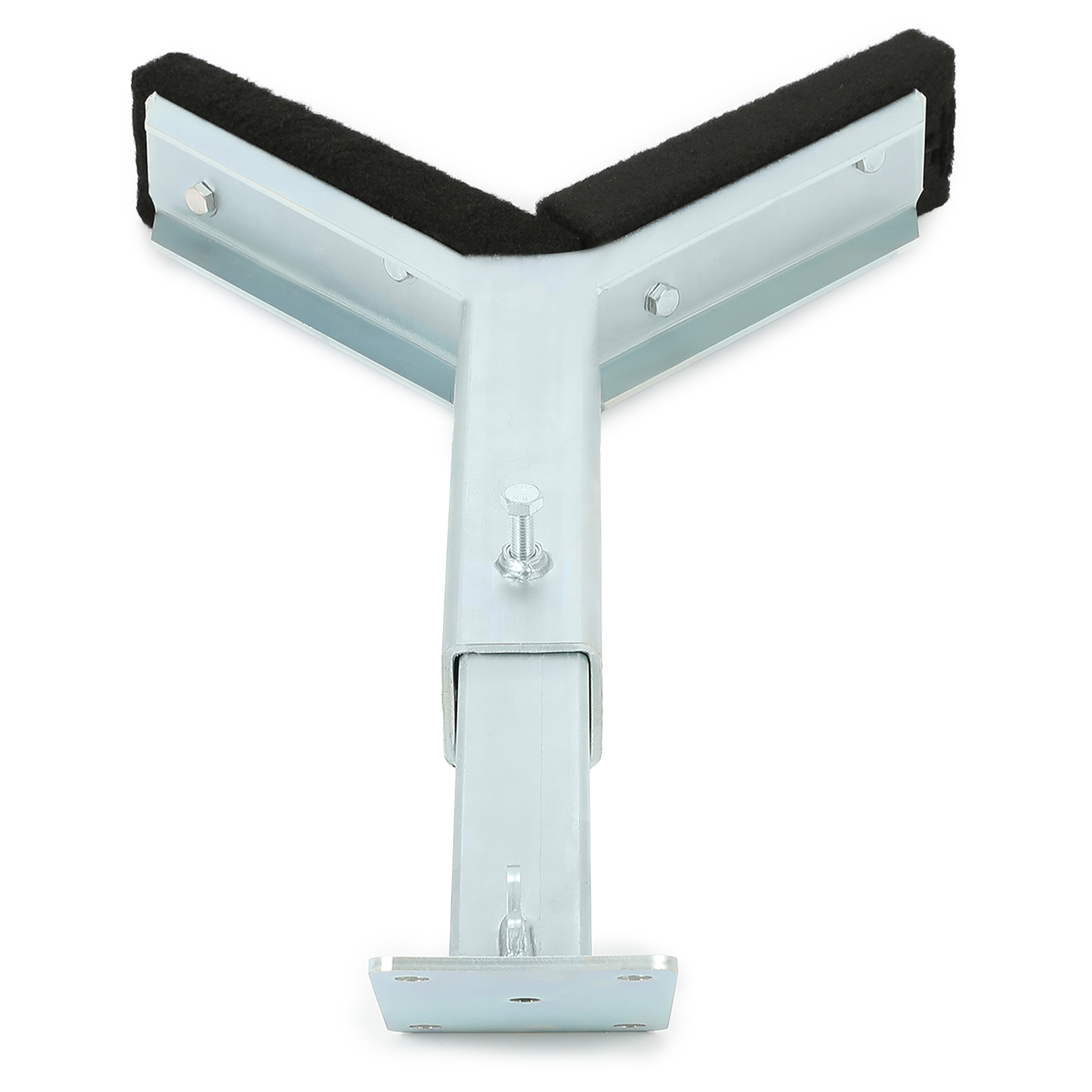 Adjustable Bow Rest Catcher Assembly For Boat Trailer Zinc-Plated Post Carpeted