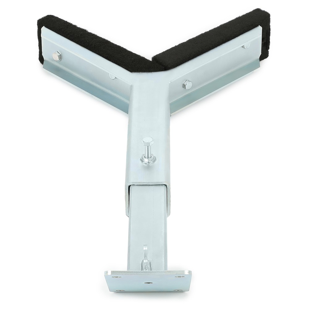 Adjustable Bow Rest Catcher Stop for Boat Trailer Zinc-Plated Post Carpeted