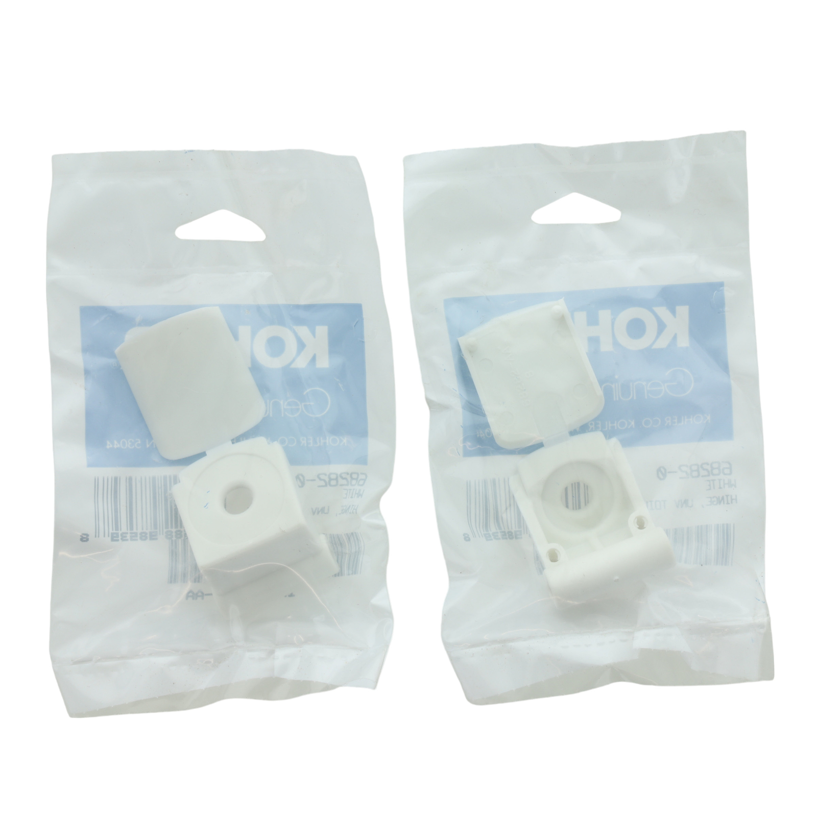 2x Kohler 68282-0 Universal Toilet Seat Hinge, White