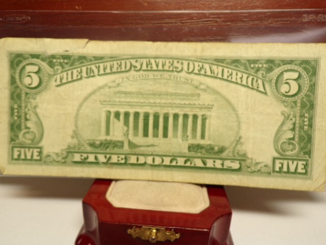 1963 - $5 Star Note Red Seal - Five Dollar Lincoln Note