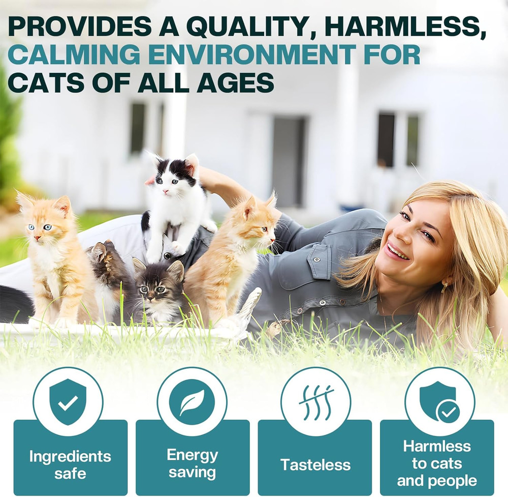 Cat Calming Diffuser 6 in 1 Multicat Calming Pheromones Diffusers Relief Stress