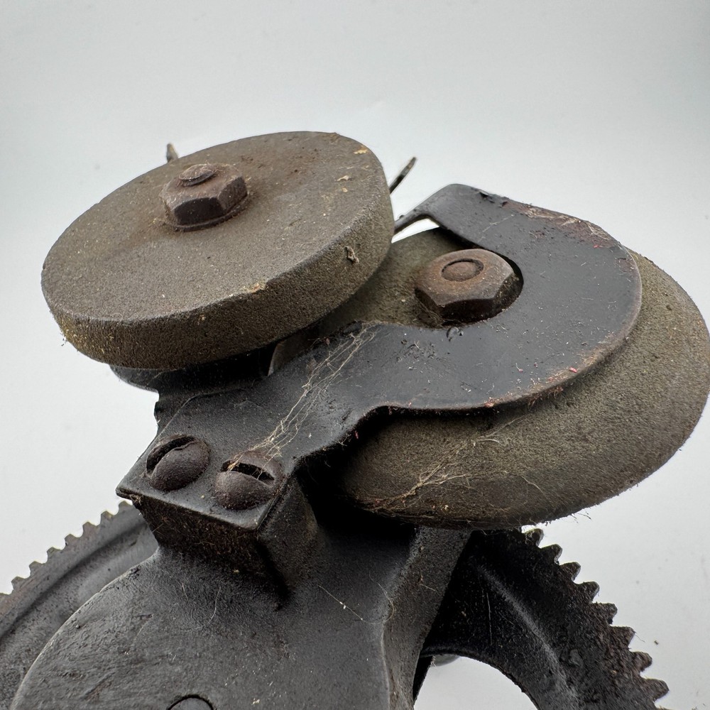 Vintage Quick-Edge Table Mount Hand Crank Knife Sharpener