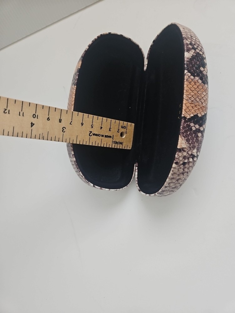 A New Day Faux Snakeskin Sunglasses Case Preowned Excellent