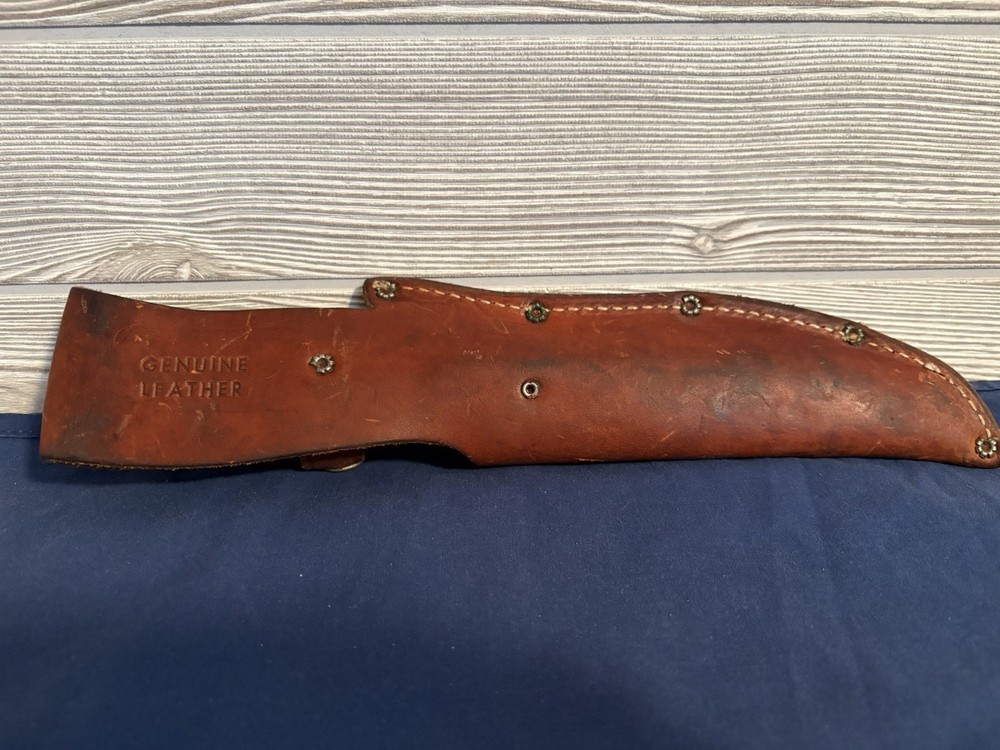 Old Timer schrade 150T Knife W/leather Sheath