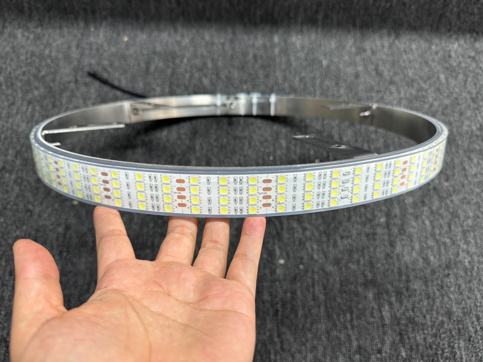 NEW Set 4x 17.5" PURE WHITE QUAD ROW Strobes Truck Car LED Wheel Rim Ring Lights