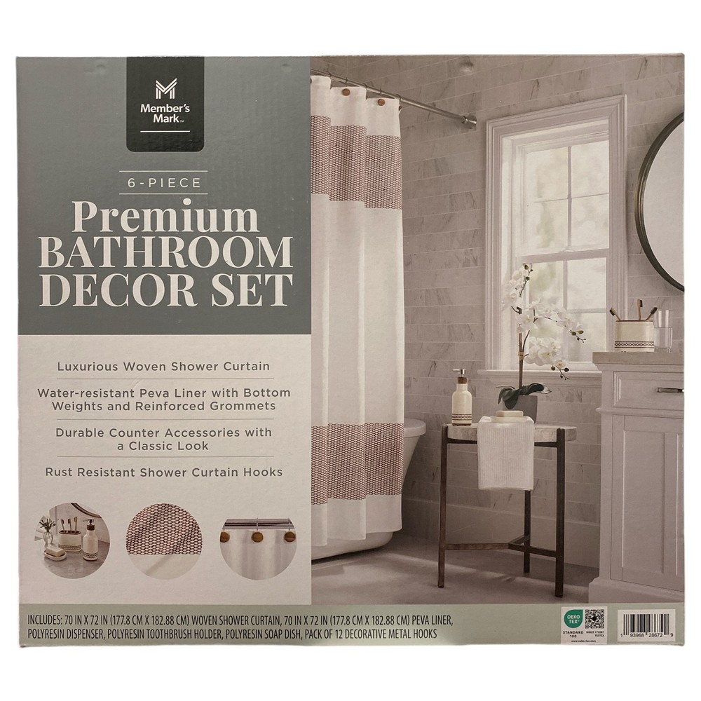 Member's Mark 6-Piece Premium Bath Set, Rust