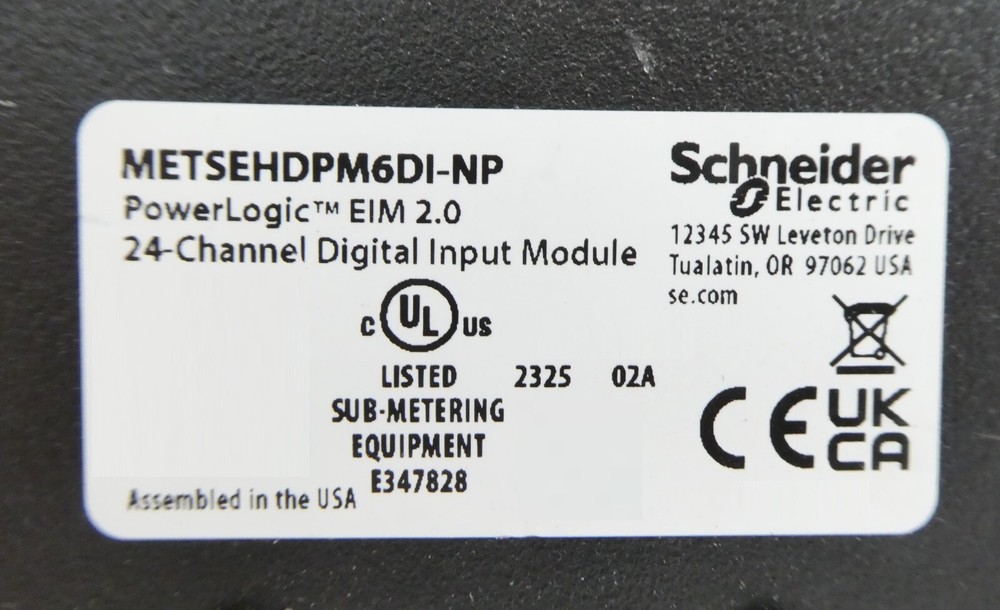 Schneider Electric PowerLogic EIM 2.0 24-Channel Digital Input Module Working