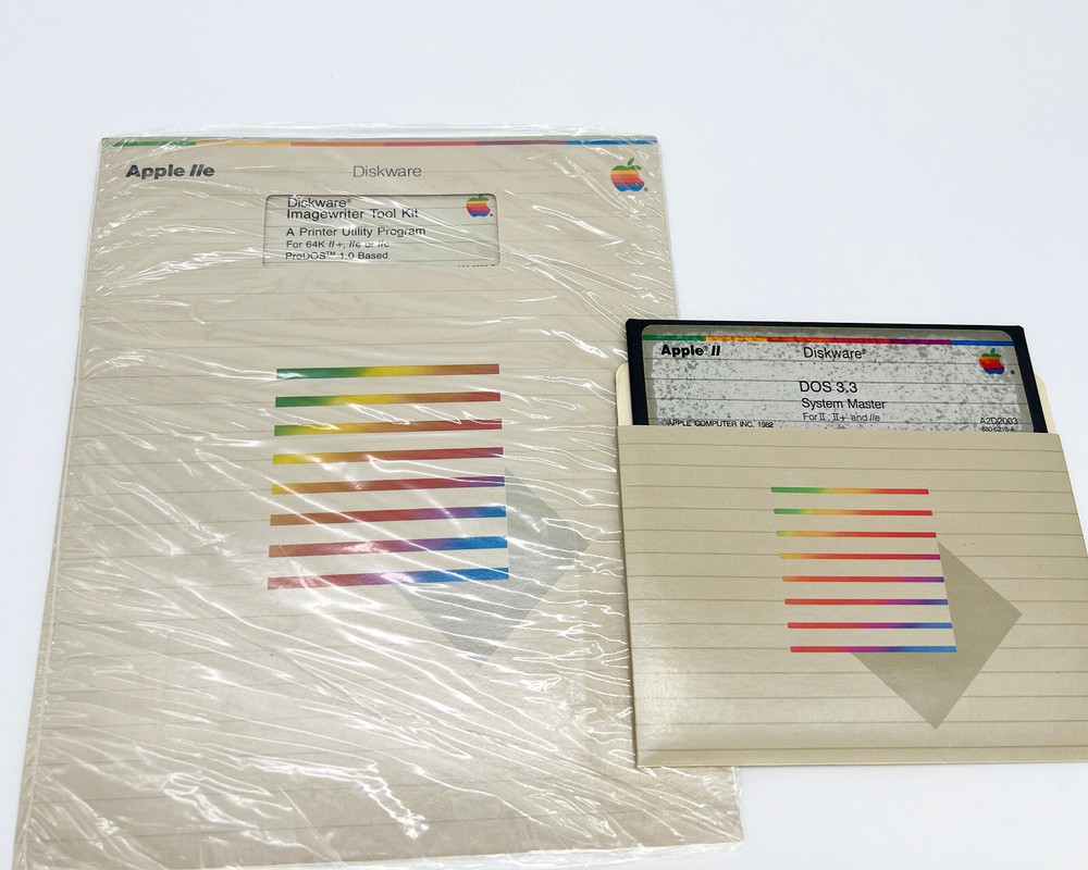 VTG Apple Computer Software 1982 Disk Imagewriter Tool KIt Sealed, DOS 3.3 Disk