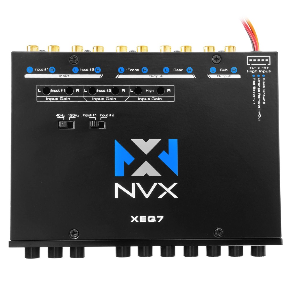 XEQ7 - Graphic Equalizer 7-Band Graphic Equalizer with Front 3.5mm Auxiliary ...