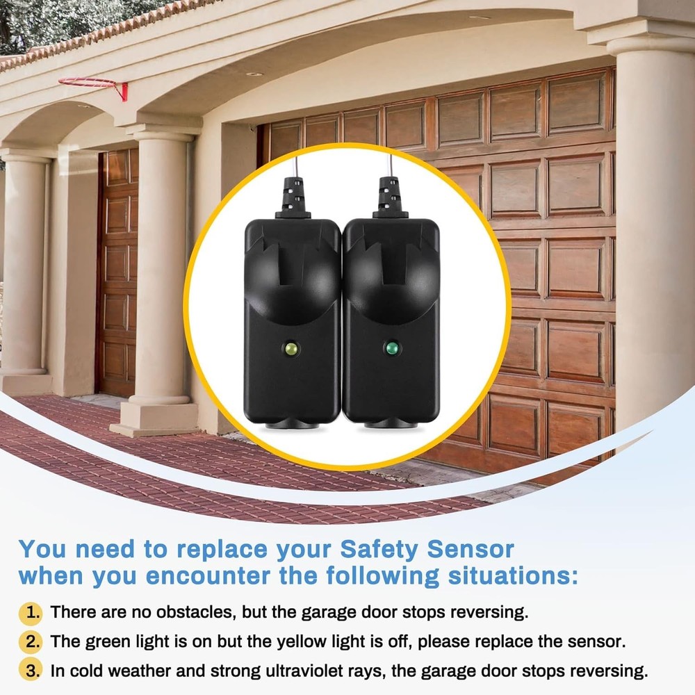 Easy Install Garage Door Sensor Kit - Liftmaster/Chamberlain Replacement Sensor