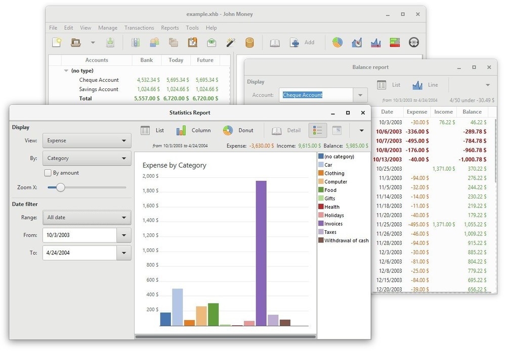 Finance & Budgeting Software on USB – Expense Tracking, Bank Import, Easy Setup