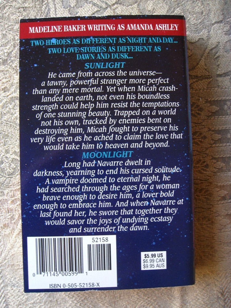 Amanda Ashley - Sunlight, Moonlight - 1997 - paperback