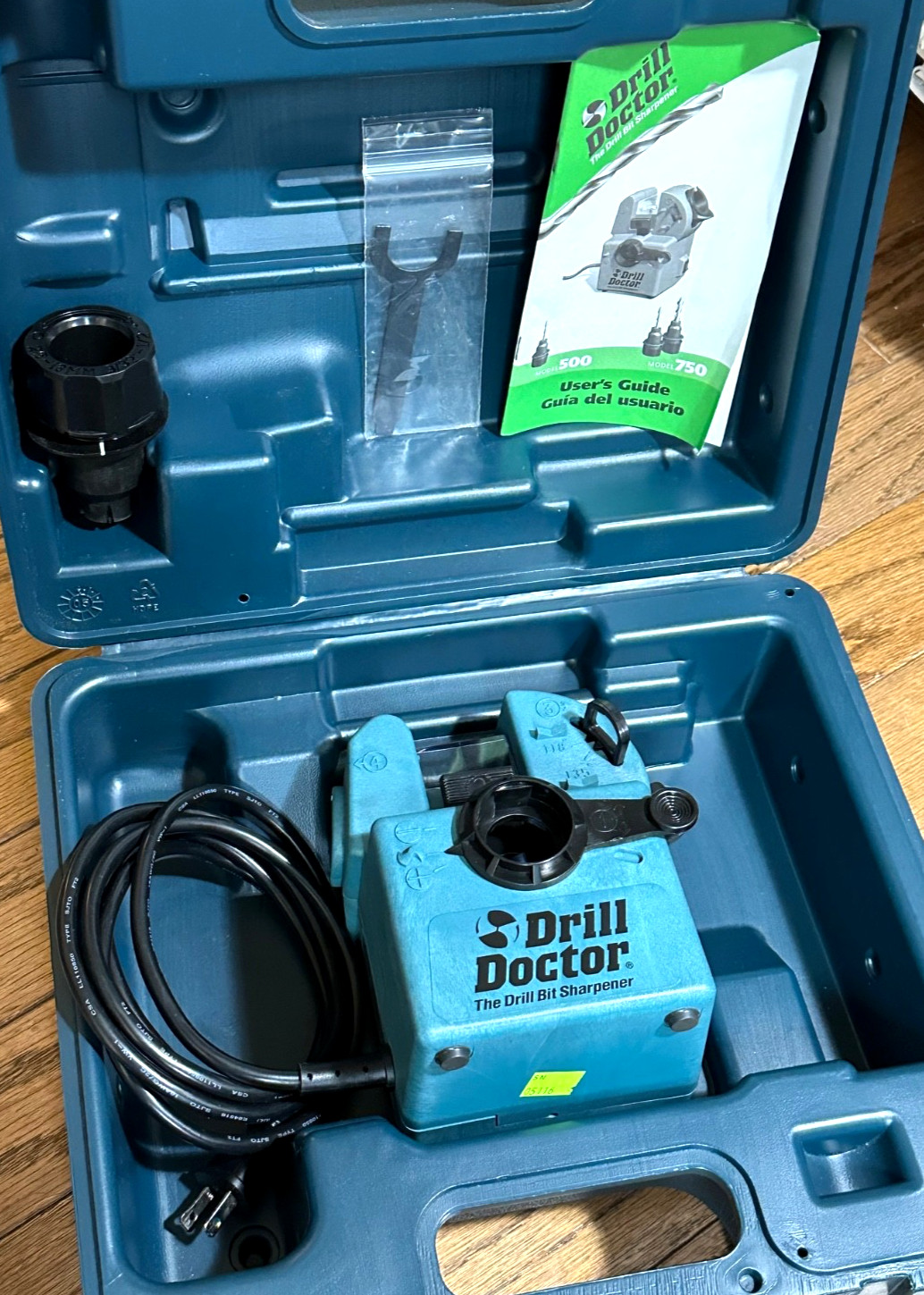 Drill Doctor Bit Sharpener Electric Grinding Stone Twist Sharping Tool Set Case