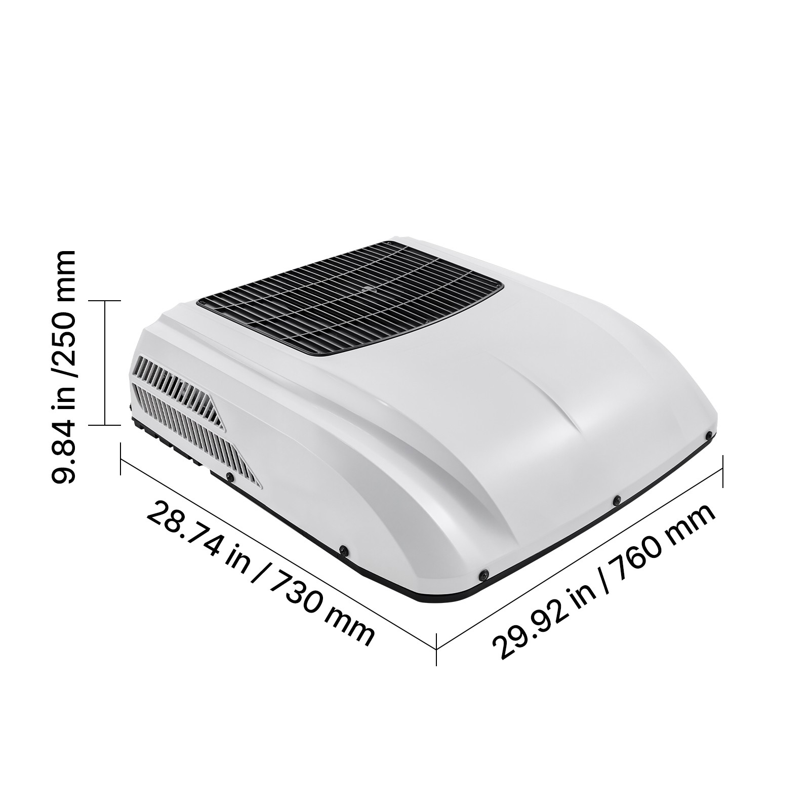 Uimoso 12V Rooftop Air Conditioner for Trucks, RVs, and Campers - 10000 BTU