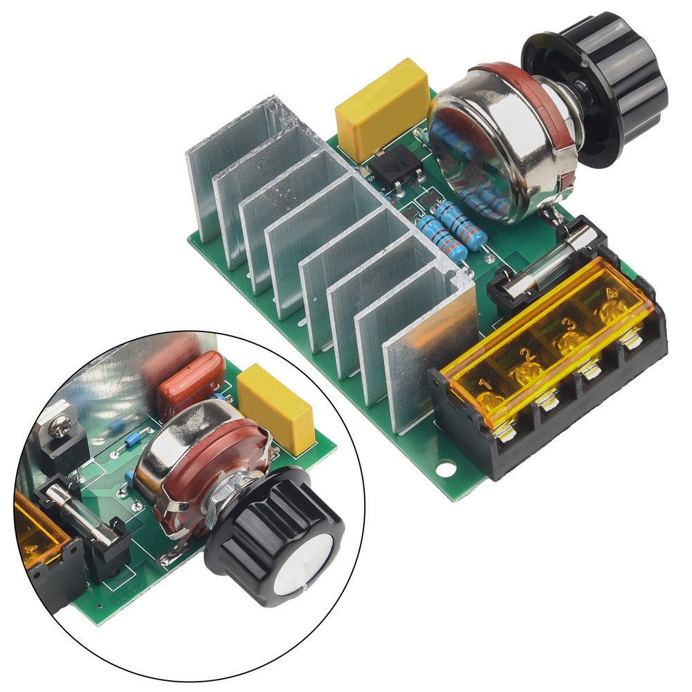 4000W 220V AC SCR Motor Speed Controller Module Voltage Regulator Dimmer