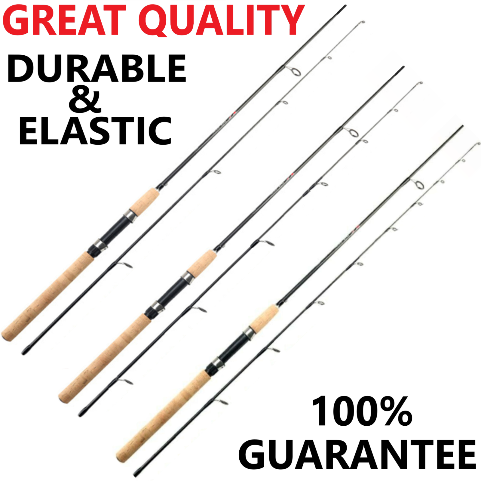 Fishing Pole Spinning Rod Carbon Fiber Portable Medium Heavy Fast Lightweight