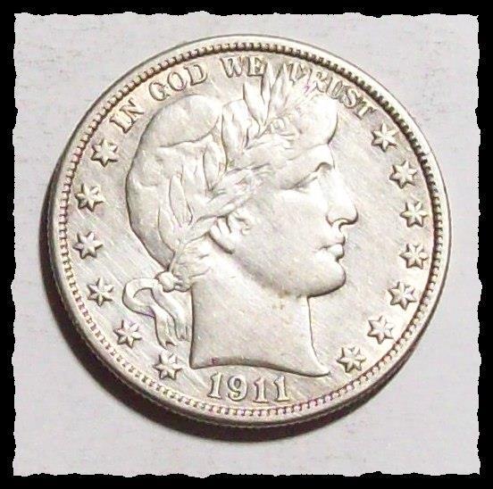 1911-P BARBER HALF DOLLAR  Nice Solid XF  #7D13