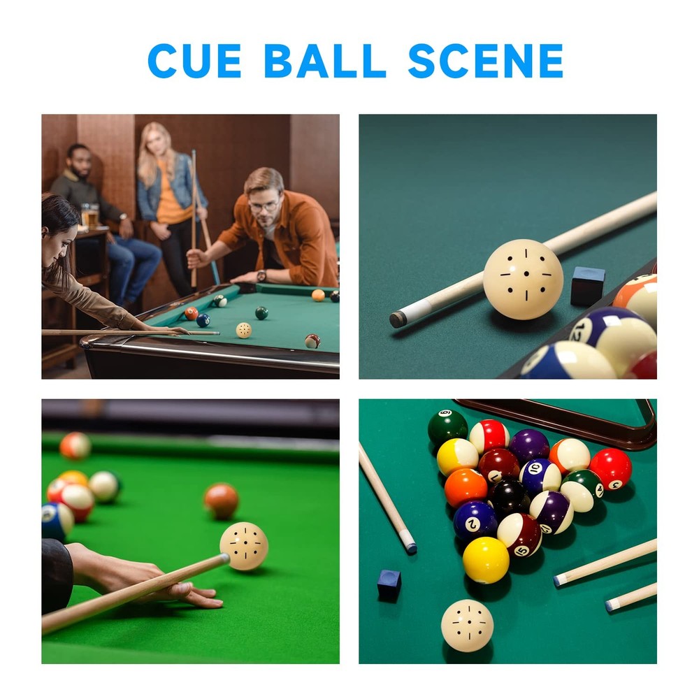 Billiard Practice Training Cue Ball, AAA-Grade PRO Cup Standard Pool Billiard...