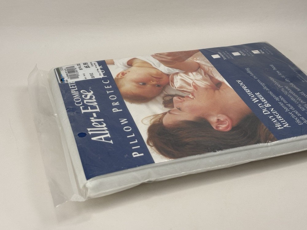 AllerEase Heavy Duty Waterproof Allergen Barrier Pillow Protector 1-King 20”x36”