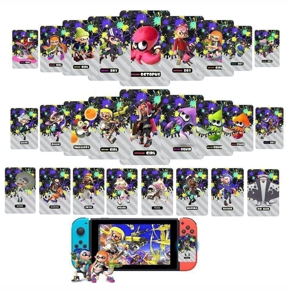 27x Set Mini NFC Cards Splatoon 2 / 3 Switch