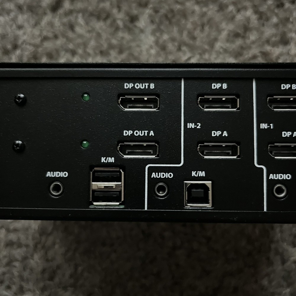 IPGard SDPN-2D 2-Port Dual-Head 4K DisplayPort KVM Switch UNTESTED!