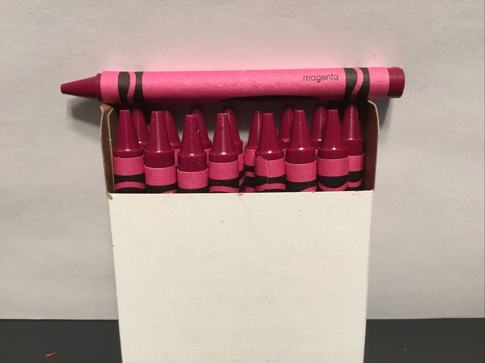(16) Crayola Crayons (magenta) BULK