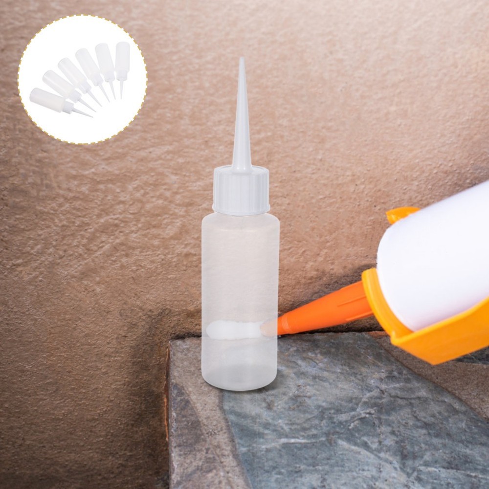 100 Pcs Sewing Agent Bottle Empty Plastic Squeezable Dropper Bottles