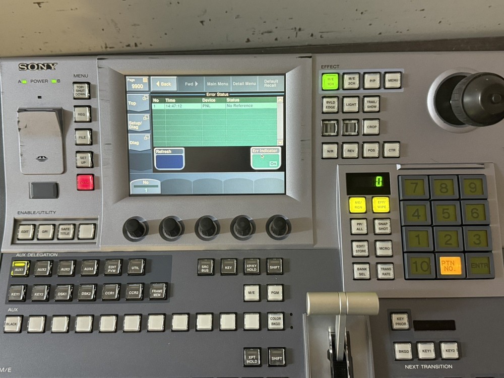 Sony Switcher MFS-2000 Switcher w/ MKS-2015 Control Panel - A428