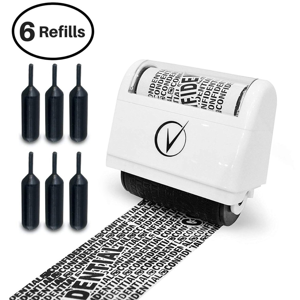 Vantamo Identity Theft Protection Roller Stamp for Hiding Sensitive Information,