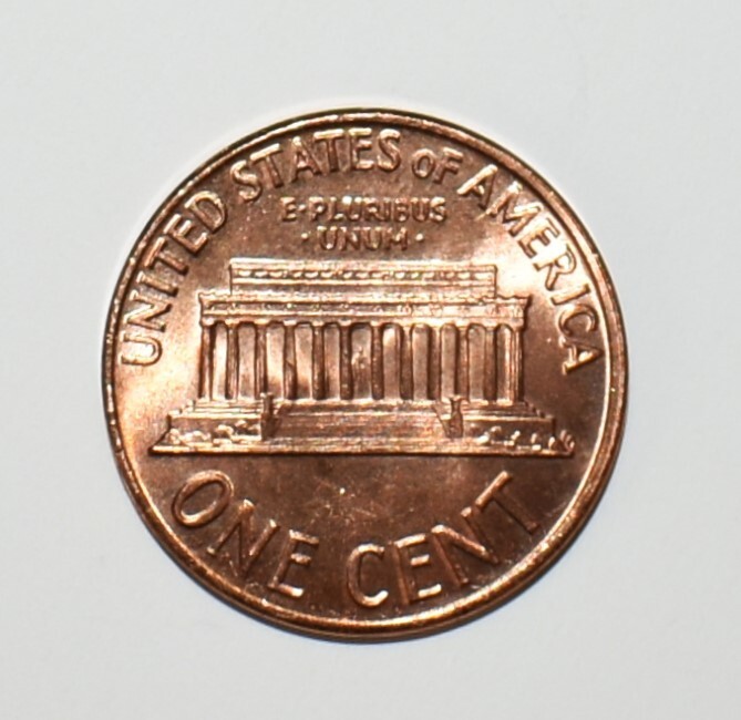 1968 Penny Error No Mint Mark P Red High Mint State Rim Collar DD Errors