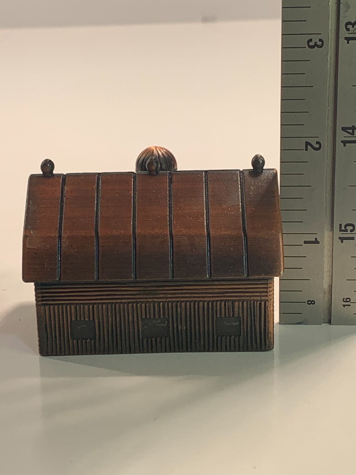 Vintage Die-Cast Pencil Sharpener Copper Barn PSC2