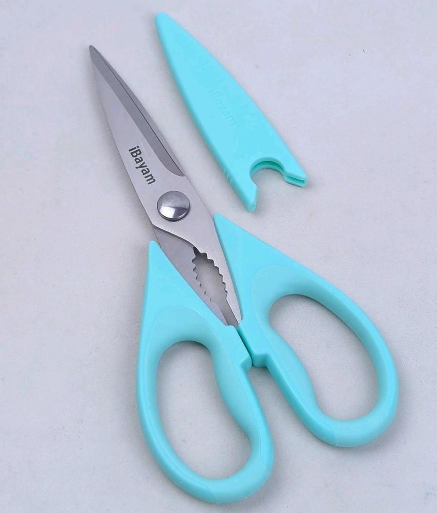 Premium Multi-Purpose Kitchen Shears / Scissors, Heavy Duty, Soft-Grip Handle
