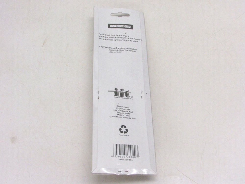 NOS! (2) IIT REFILLABLE BUTANE GAS MATCH LIGHTER, 91040