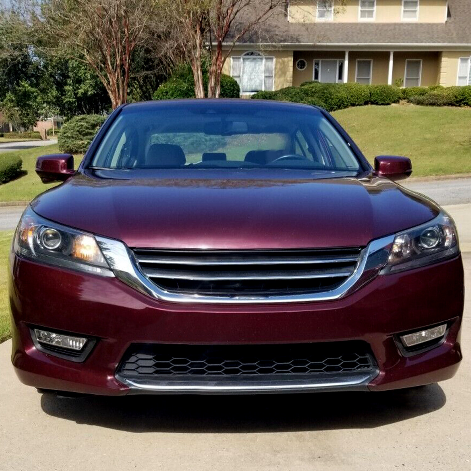 Fit For 2013 2014 2015 Honda Accord Sedan Clear Front Bumper Fog Lights W/ Bulbs