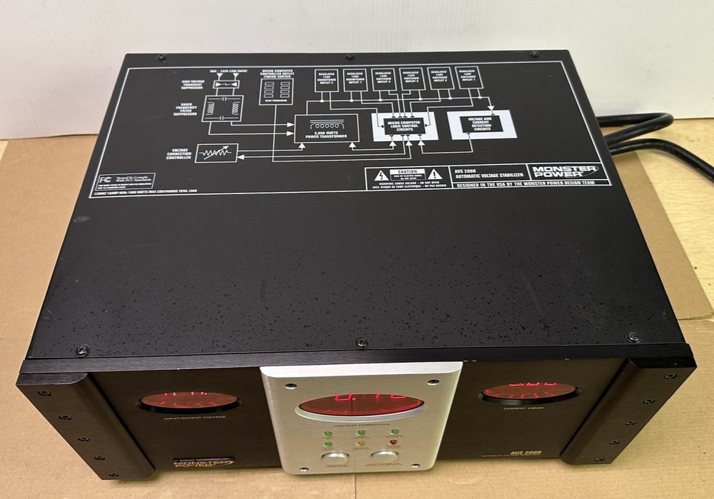 Monster Power AVS2000 Auto Voltage Stabilizer - Working with issue AS IS READ