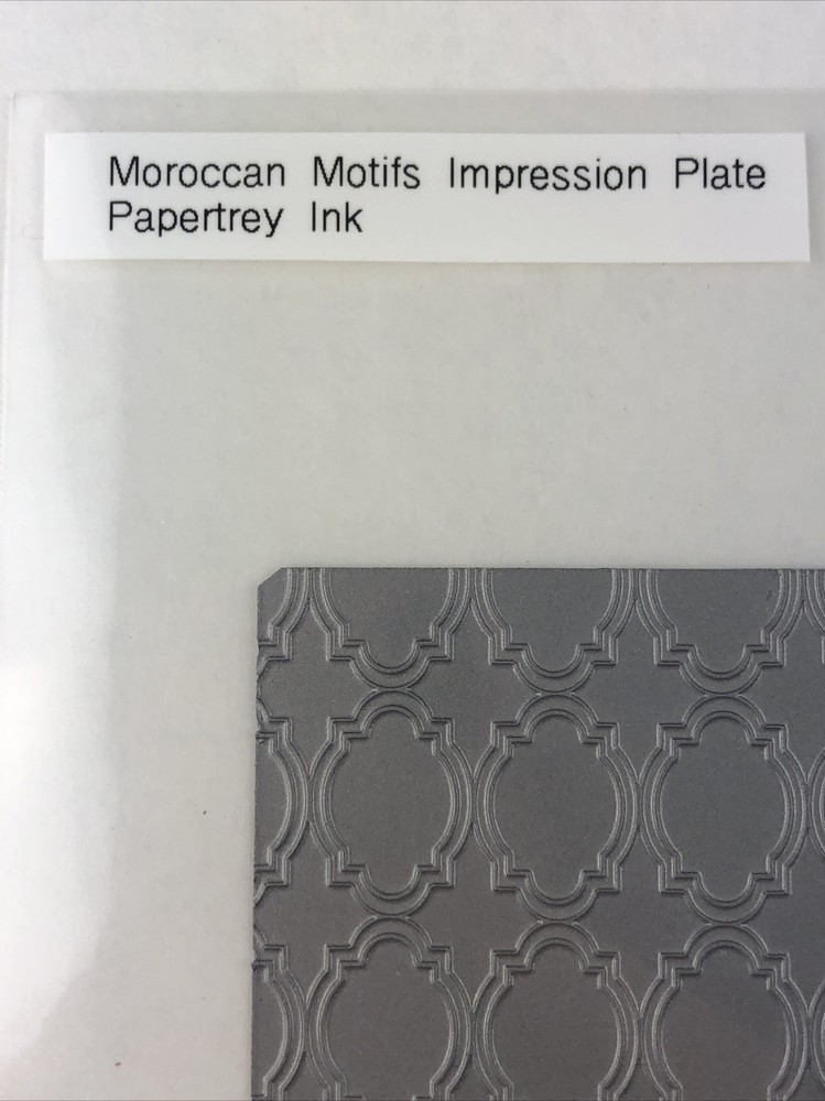 Papertrey Ink MOROCCAN MOTIFS Impression Plate Double Sided Solid Steel