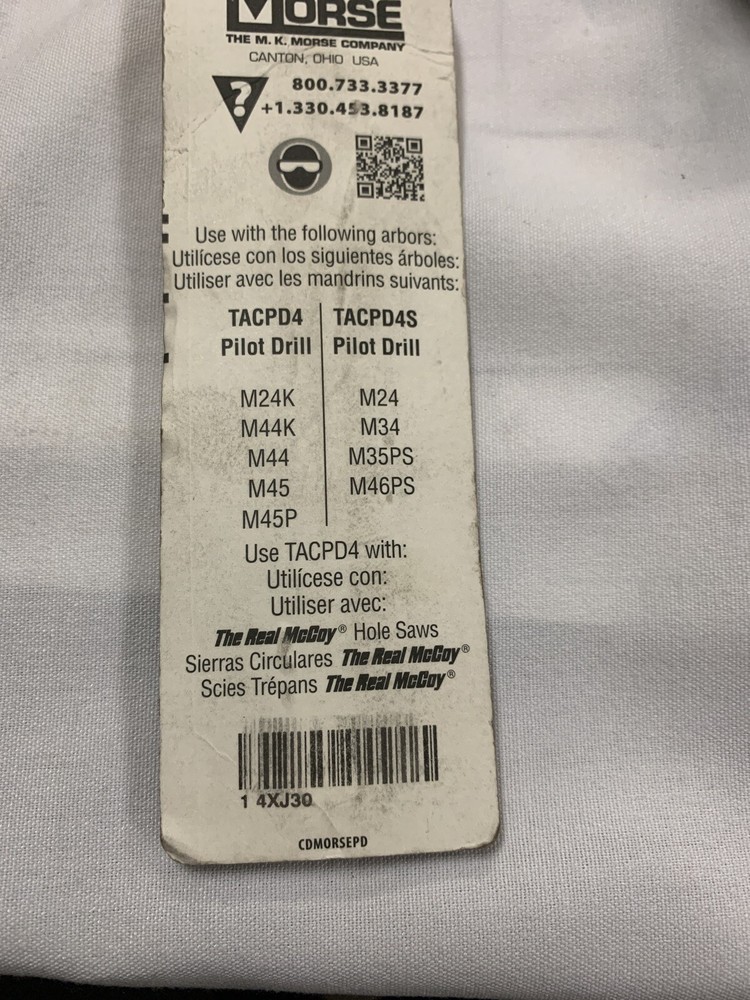 Morse Pilot Drill Bit 4xj30