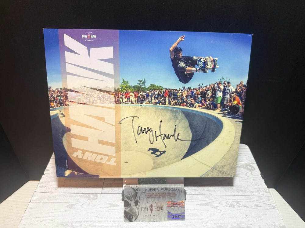 AUTHENTIC ( TONY HAWK ) 8x10 AUTOGRAPHED PHOTO COA Authentic T. Hawk Merch