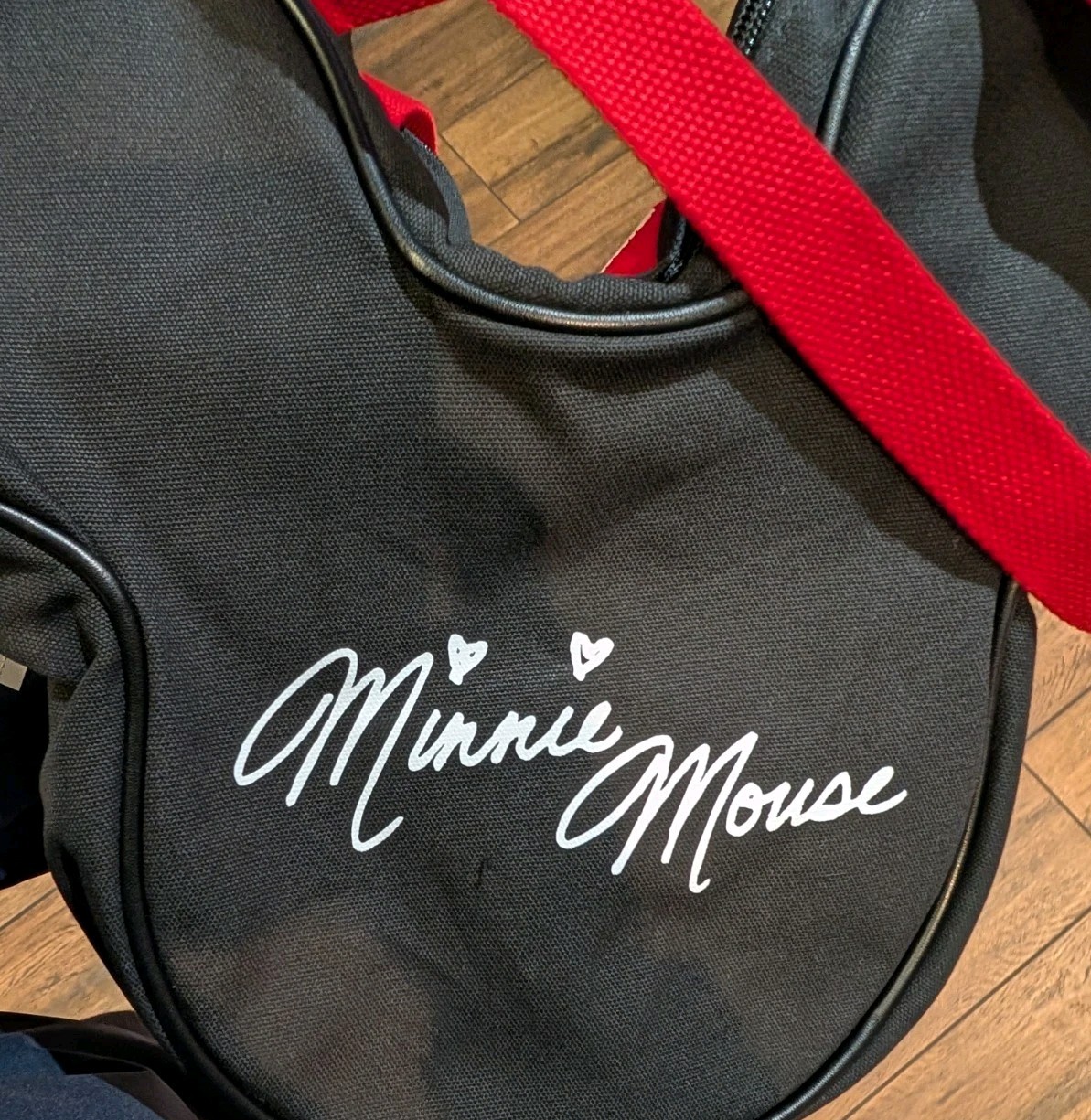 NEW WDW Disney Parks 2026 Minnie Mouse Bow Cute Mini Big Face Tote Shoulder Bag
