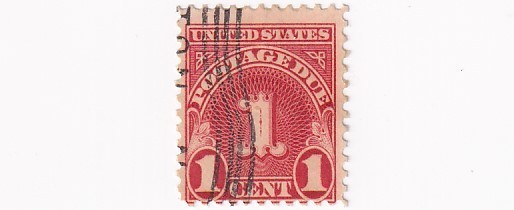 STAMP US SCOTT J80 "Numeral 1" 1 Cent 1931 3rd GEN USED - K