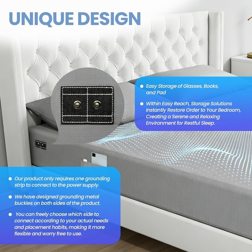 Grounding Sheets - Queen Size - 400 Thread Count Deep Pocket Bed Sheets