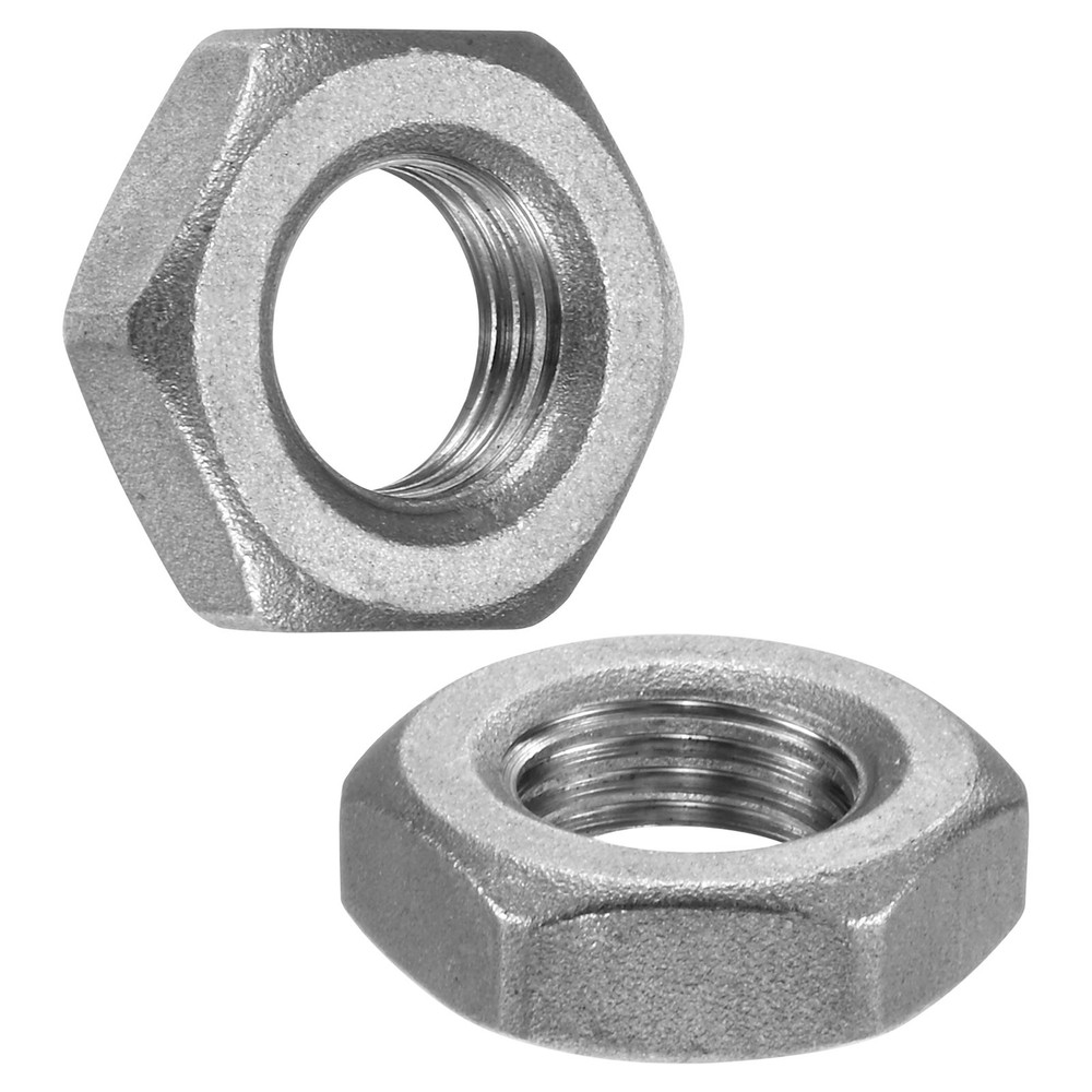 2-Pack Cast Pipe Fitting Hex Locknut, G1/4 Female Thread Hex Locking Nut
