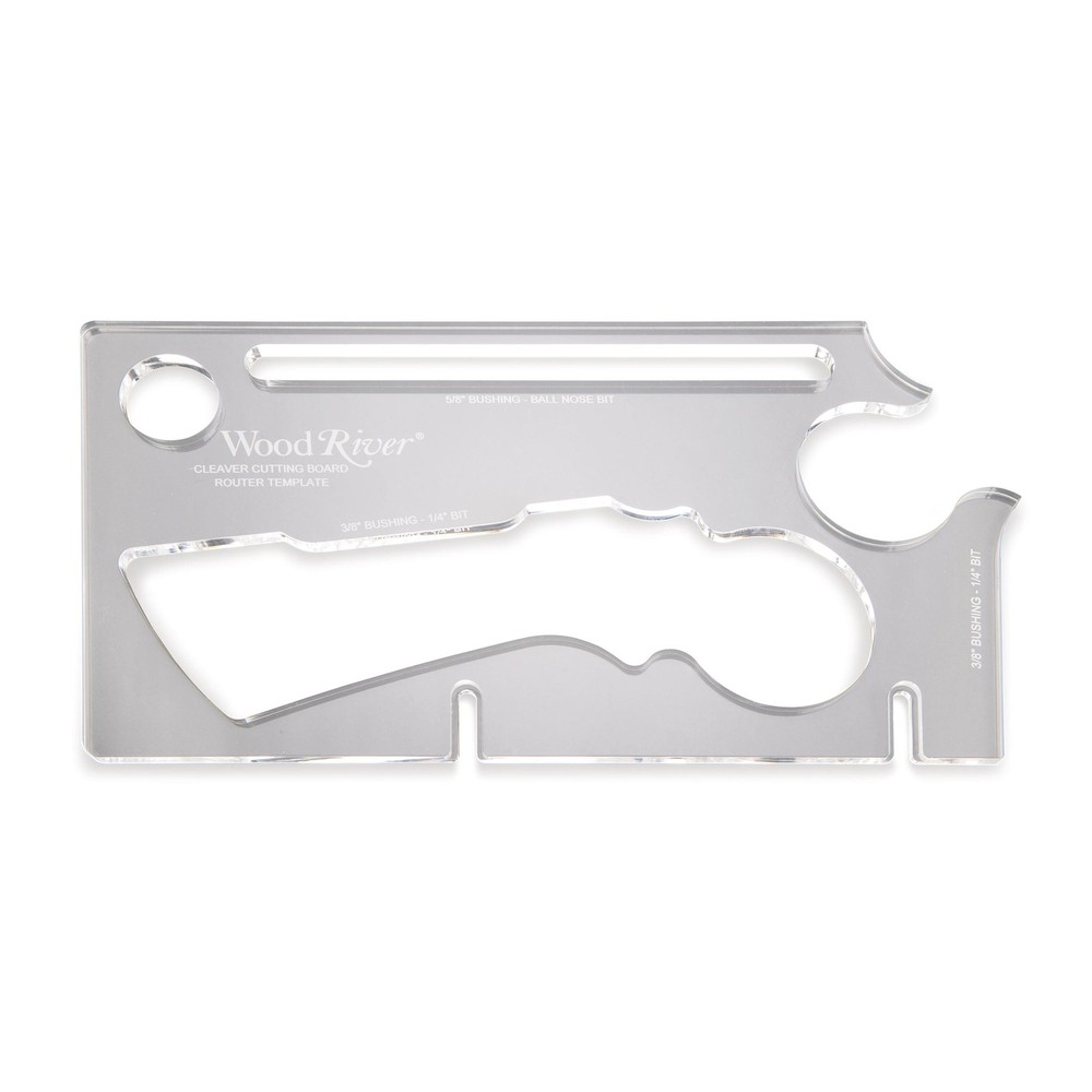 WOODRIVER Cleaver Cutting Board Router Template