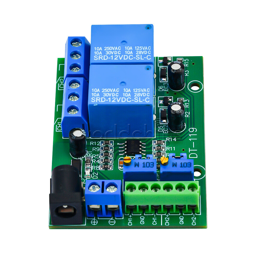 Unique DC 12V 2-Channel Voltage Comparator Precise LM393 Module