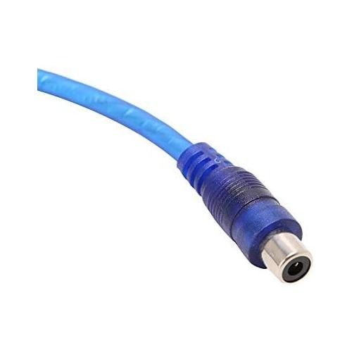 8 Absolute ABC-1F2M BLUE Y-Adapter 1F-2M RCA Interconnect Audio Cables