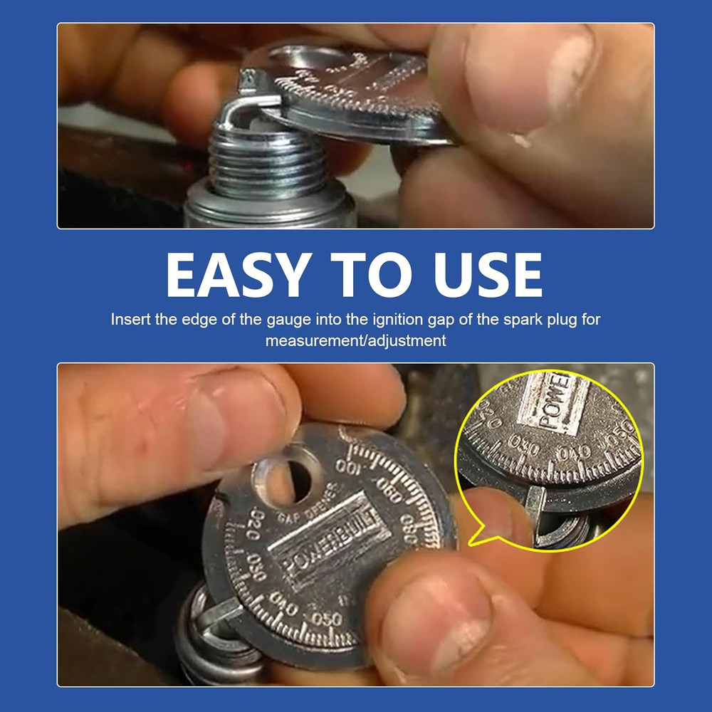 2Pcs Spark Plug Gap Tool Gapper Gauge Universal Car Engine Tuner Mechanic Tool