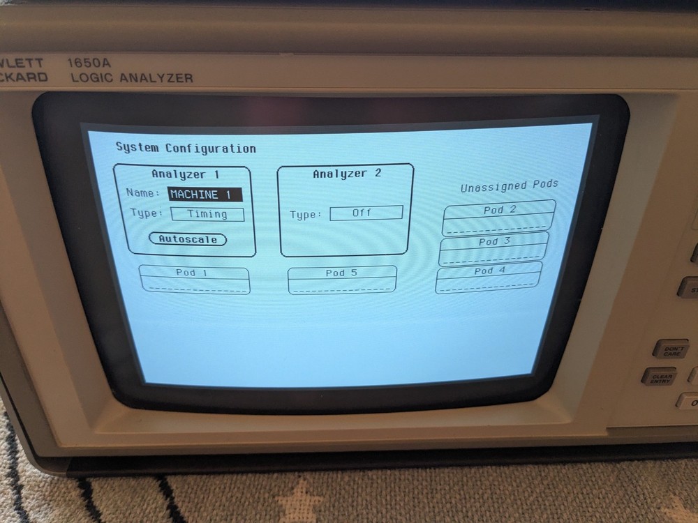 HP1650A Logic Analyzer Hewlett Packard Powers up incld Operating disk+manual DVD