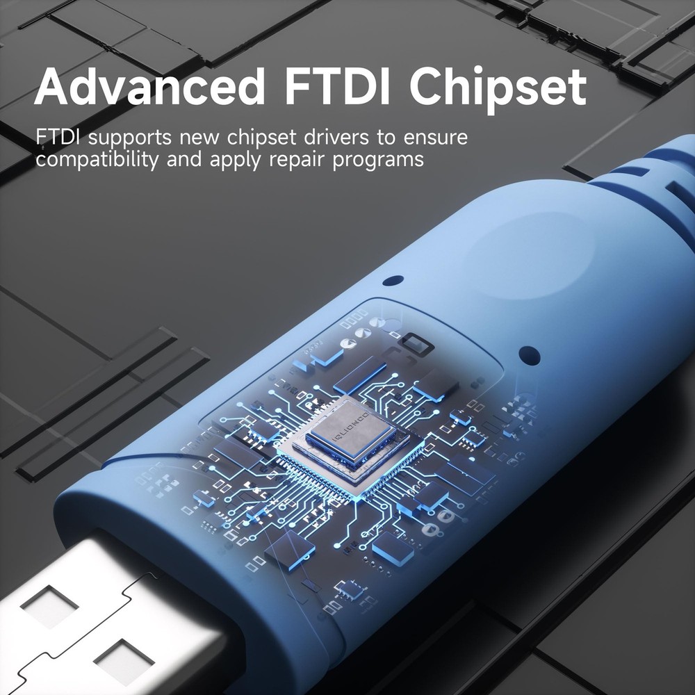 USB Type A to USB Type Mini B, Console Cable with FT232 Chipset (Blue,6FT)